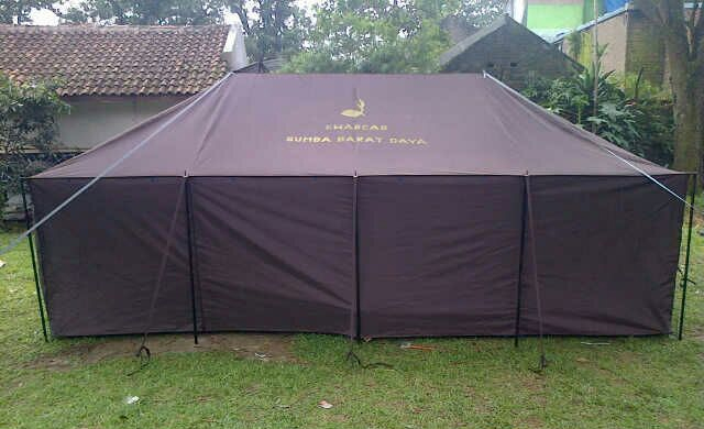 Produksi Tenda Pleton TNI Polri 4x6m Kapasitas 25-30orang
